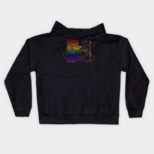 RAINBOW: Say ¿Qué? Top Ten Spoken (USA) Kids Hoodie